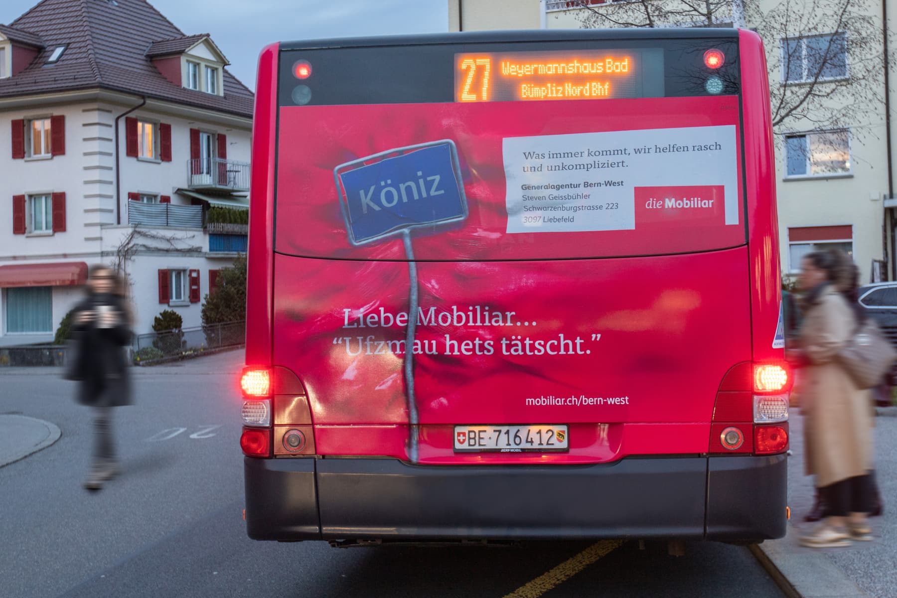 Die Mobiliar - 3D Bus Heck Gestaltung Bern