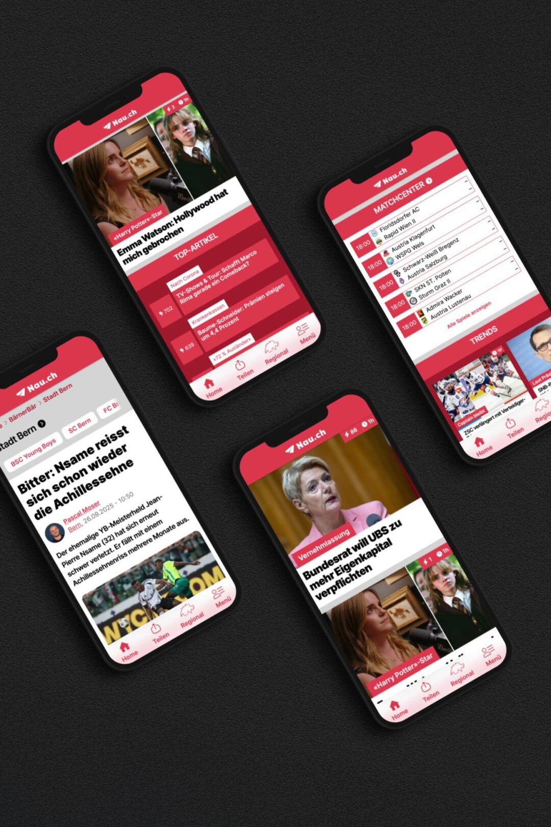 Redesign Nau.ch News Plattform