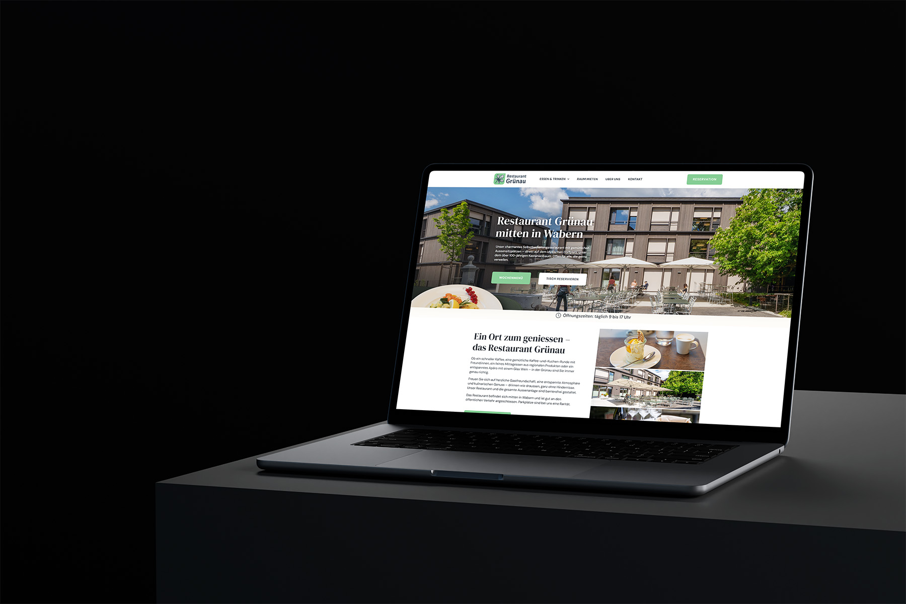 Restaurant Grünau Mockup